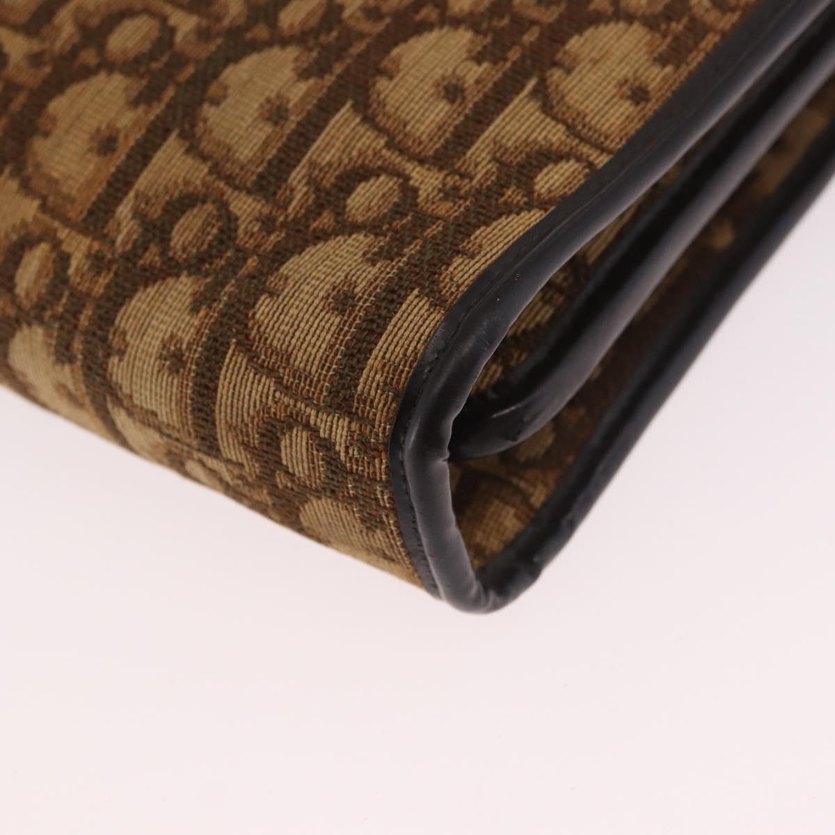 Christian Dior Trotter Hand Bag Beige Gold Auth 189192