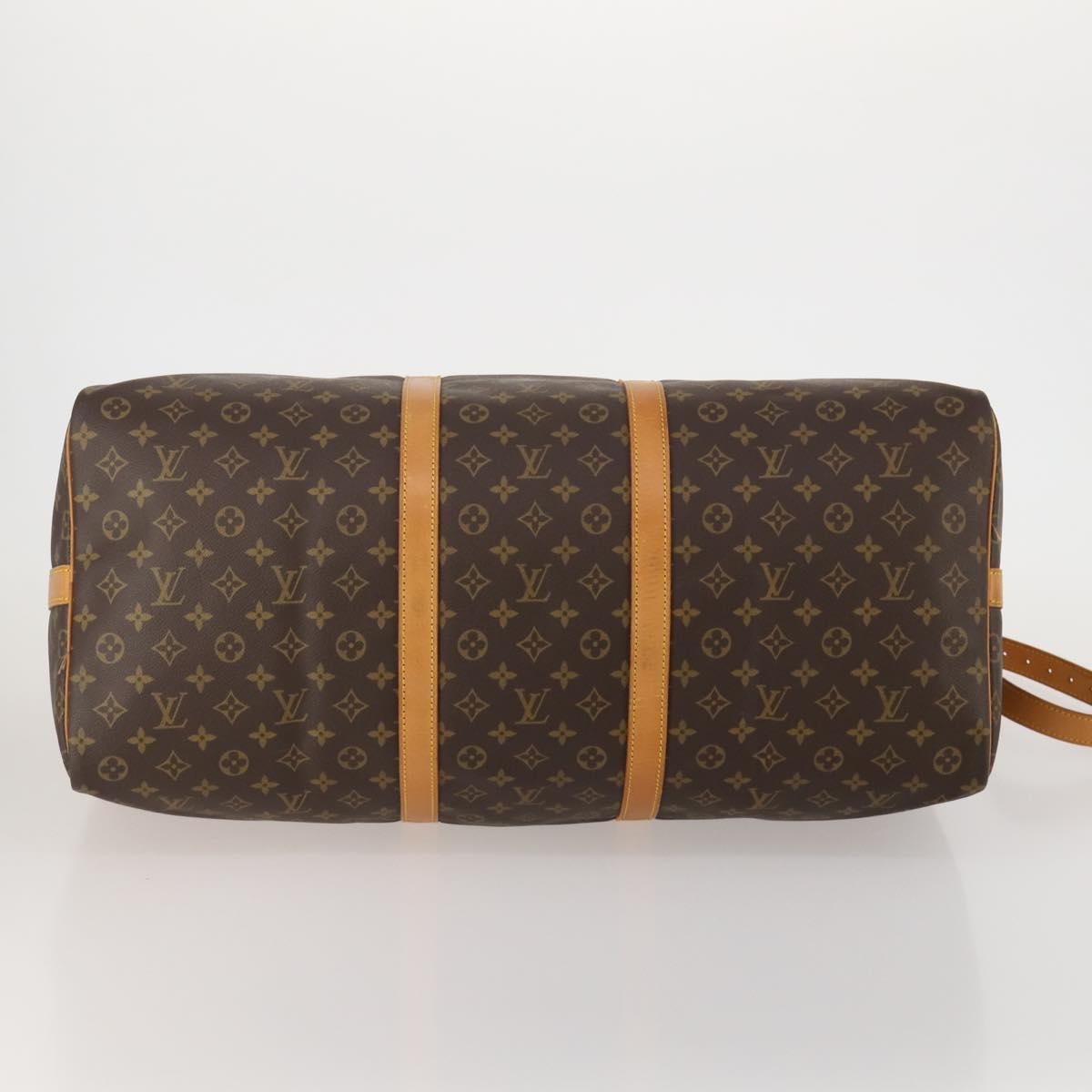 LOUIS VUITTON Monogram Keepall Bandouliere 60 Boston Bag M41412 LV Auth 189194