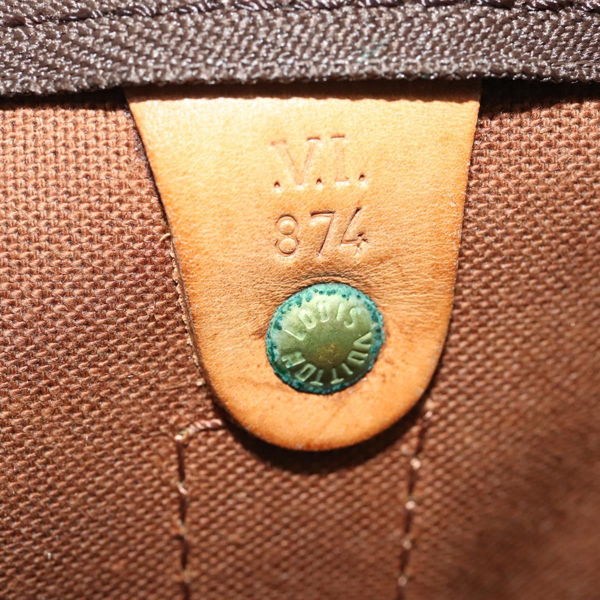 LOUIS VUITTON Monogram Keepall Bandouliere 60 Boston Bag M41412 LV Auth 189194