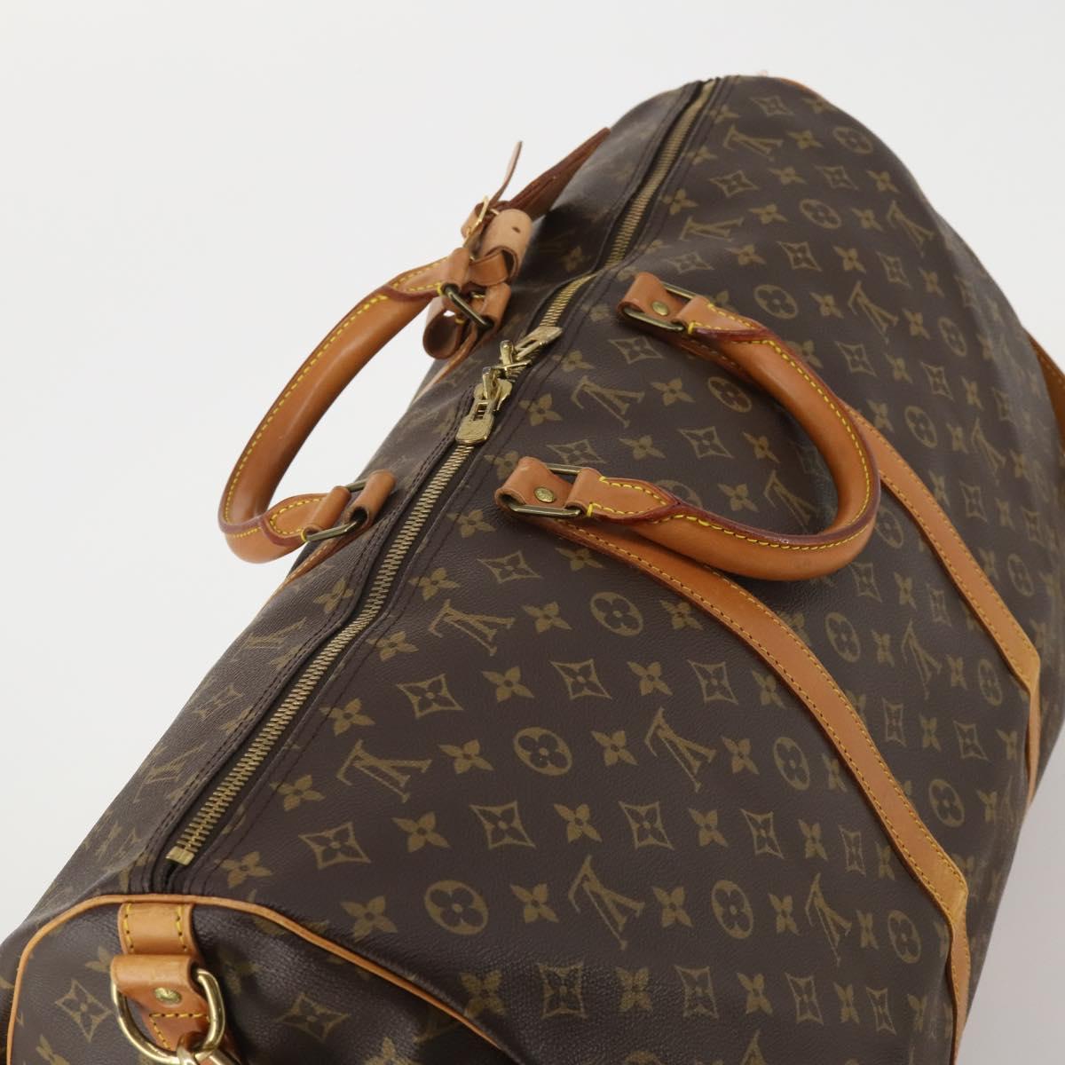 LOUIS VUITTON Monogram Keepall Bandouliere 60 Boston Bag M41412 LV Auth 189194