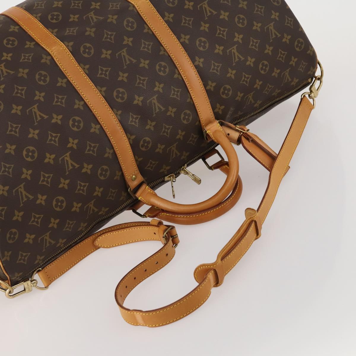 LOUIS VUITTON Monogram Keepall Bandouliere 60 Boston Bag M41412 LV Auth 189194