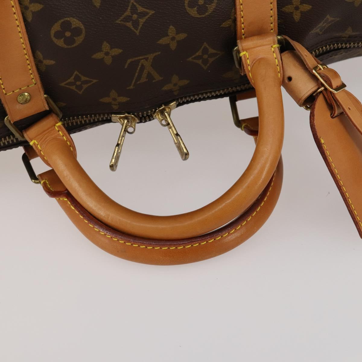 LOUIS VUITTON Monogram Keepall Bandouliere 60 Boston Bag M41412 LV Auth 189194