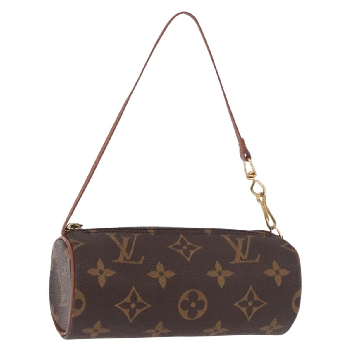 LOUIS VUITTON Monogram Papillon Pouch LV Auth 189197