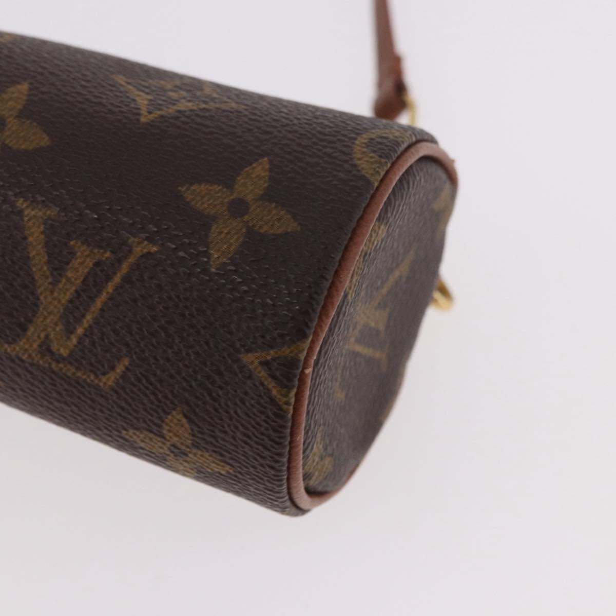 LOUIS VUITTON Monogram Papillon Pouch LV Auth 189197