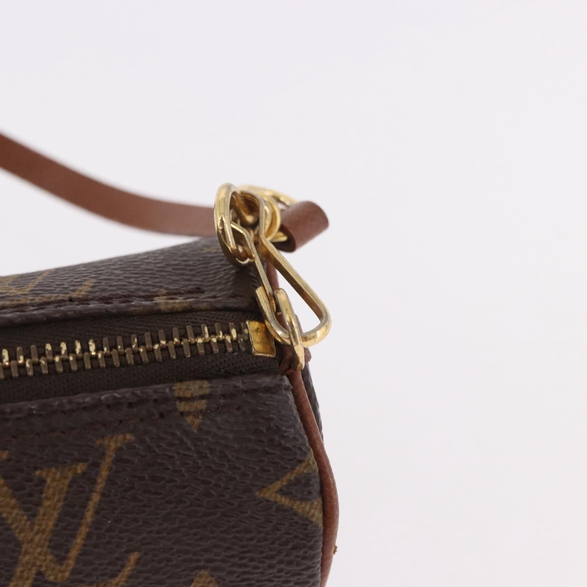LOUIS VUITTON Monogram Papillon Pouch LV Auth 189197