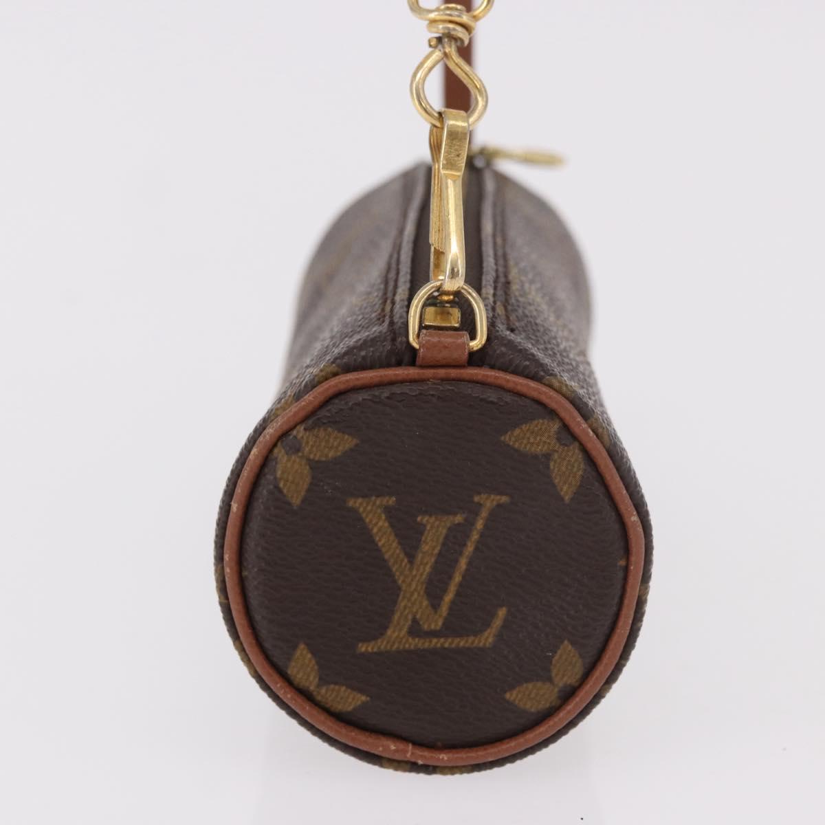 LOUIS VUITTON Monogram Papillon Pouch LV Auth 189197