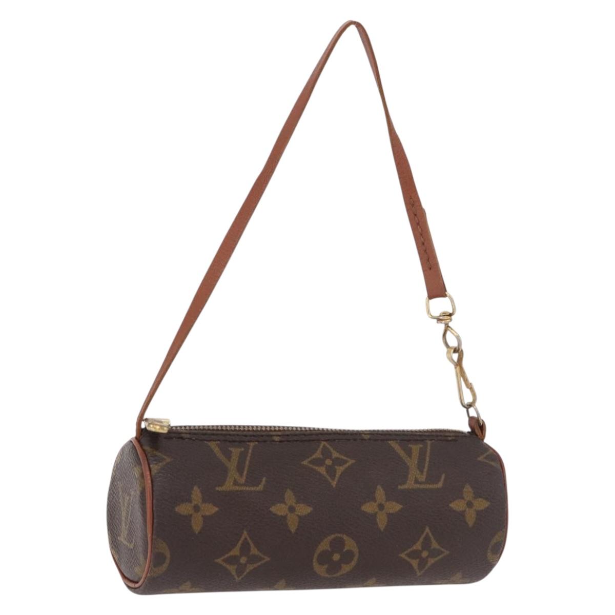 LOUIS VUITTON Monogram Papillon Pouch LV Auth 189198