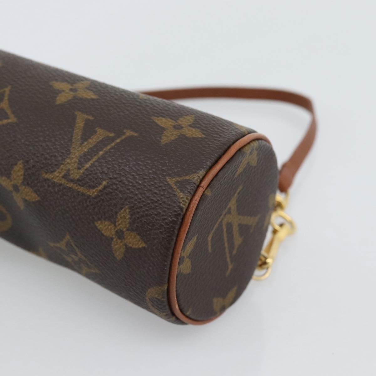 LOUIS VUITTON Monogram Papillon Pouch L096 LV Auth 189199