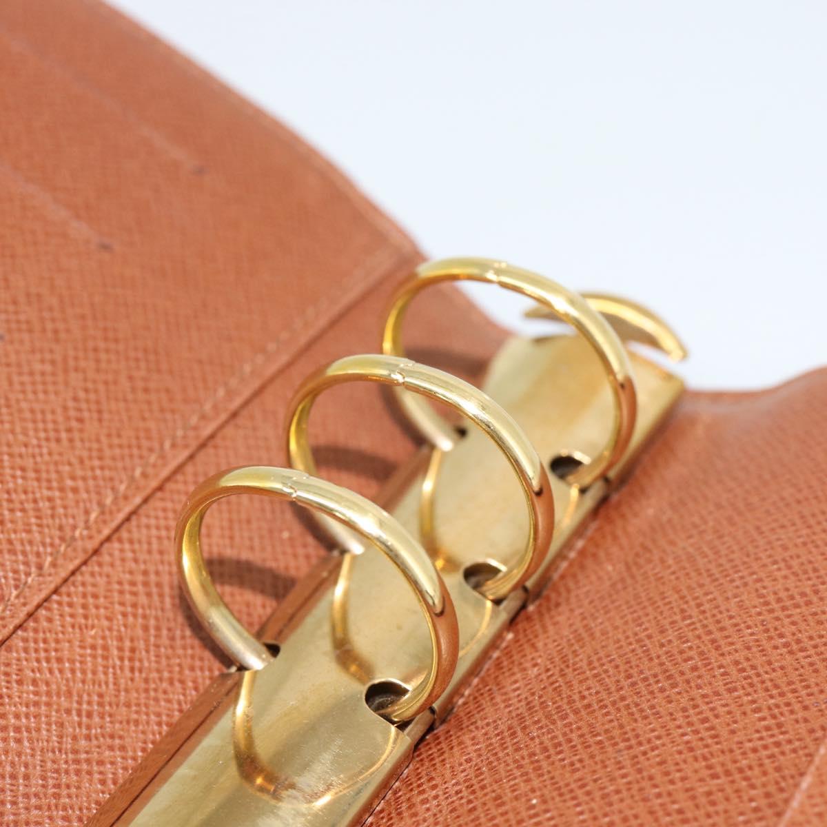 LOUIS VUITTON Monogram Agenda MM Day Planner Cover R20105 LV Auth 189210