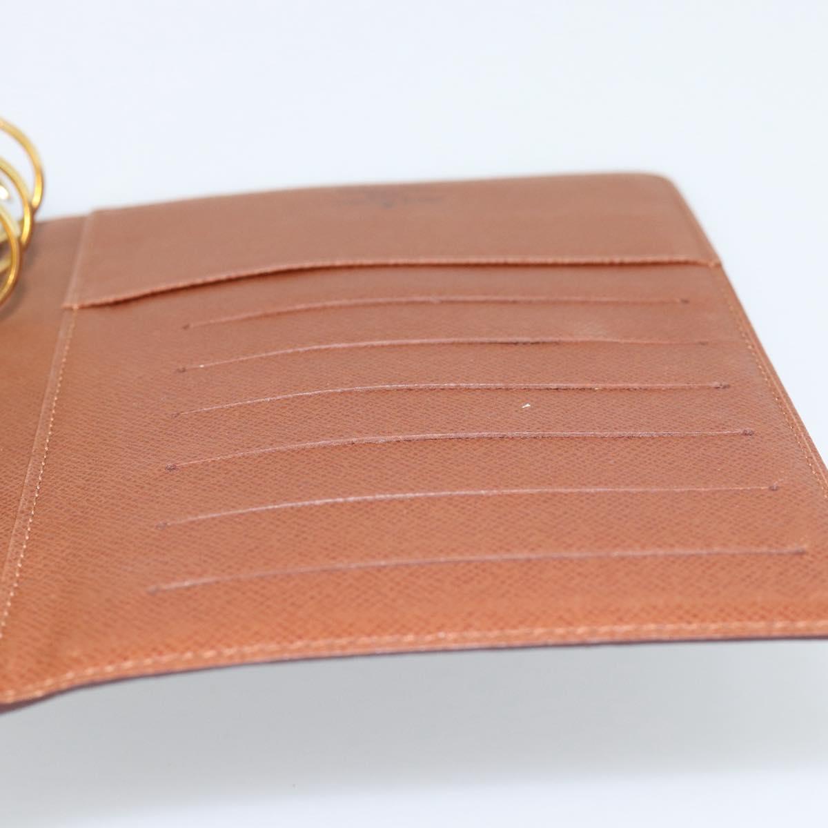 LOUIS VUITTON Monogram Agenda MM Day Planner Cover R20105 LV Auth 189210