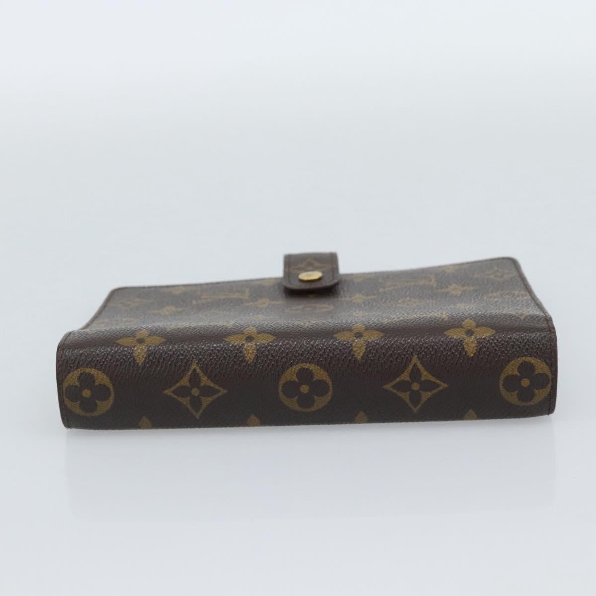 LOUIS VUITTON Monogram Agenda MM Day Planner Cover R20105 LV Auth 189210