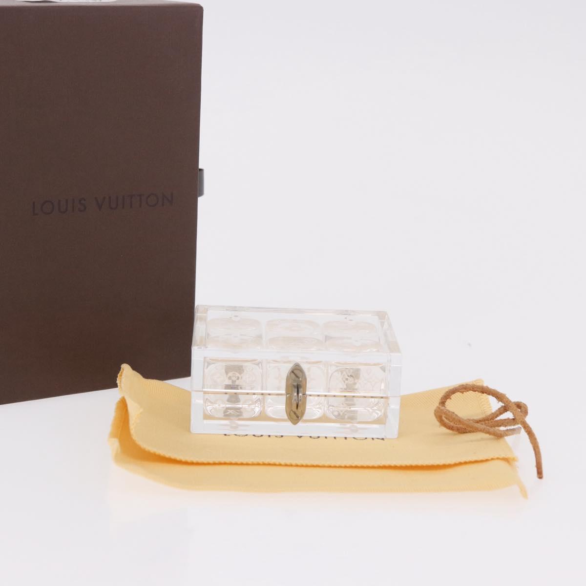 LOUIS VUITTON Domino Dice 6 Set Clear LV Auth 189211