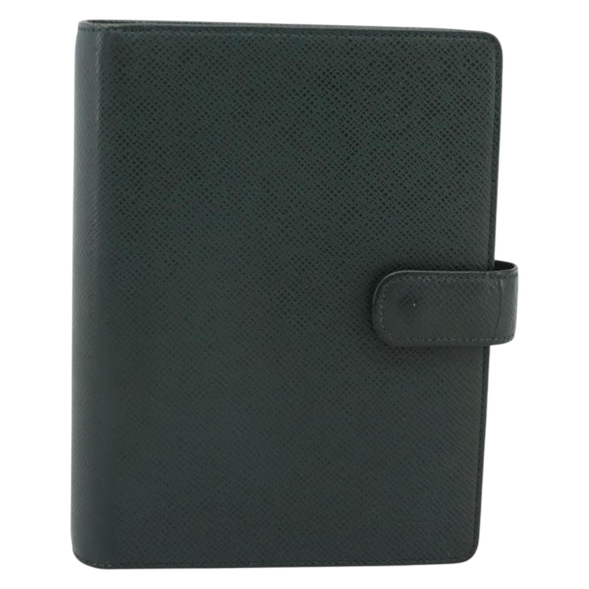 LOUIS VUITTON Taiga Agenda MM Day Planner Cover Epicea R20403 LV Auth 189219
