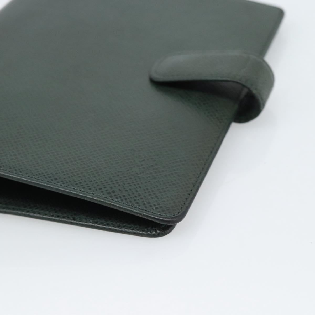LOUIS VUITTON Taiga Agenda MM Day Planner Cover Epicea R20403 LV Auth 189219