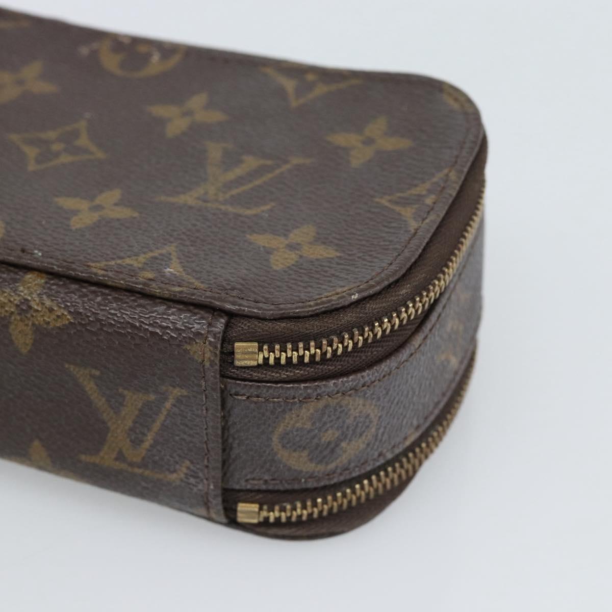 LOUIS VUITTON Monogram Trousse Brush PM Cosmetic Pouch M47510 LV Auth 189220