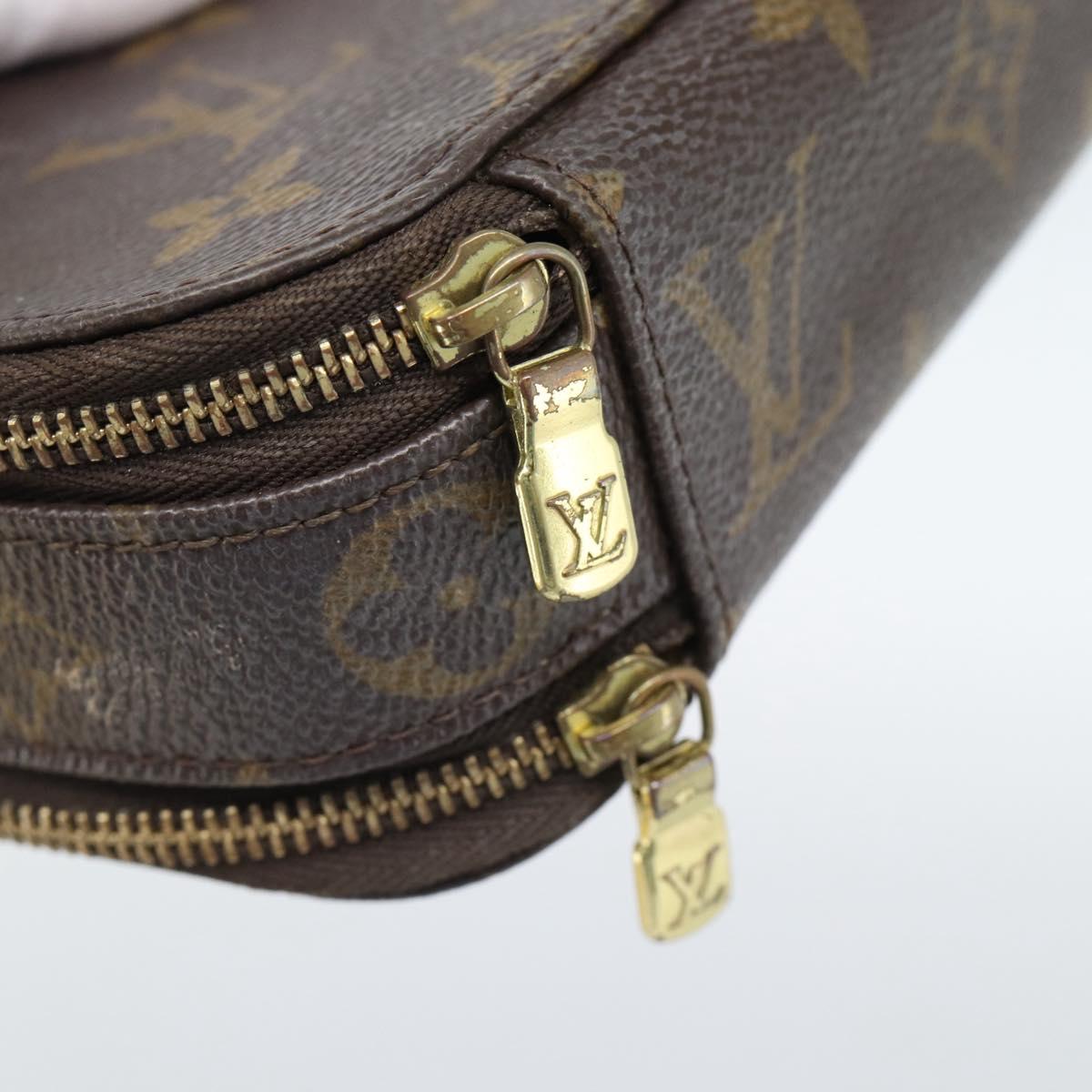 LOUIS VUITTON Monogram Trousse Brush PM Cosmetic Pouch M47510 LV Auth 189220