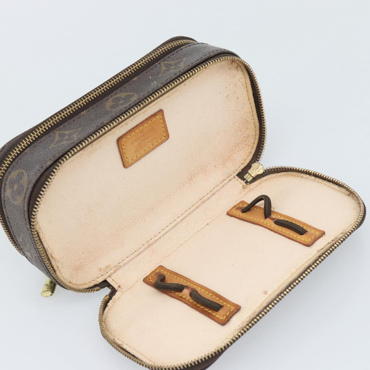 LOUIS VUITTON Monogram Trousse Brush PM Cosmetic Pouch M47510 LV Auth 189220