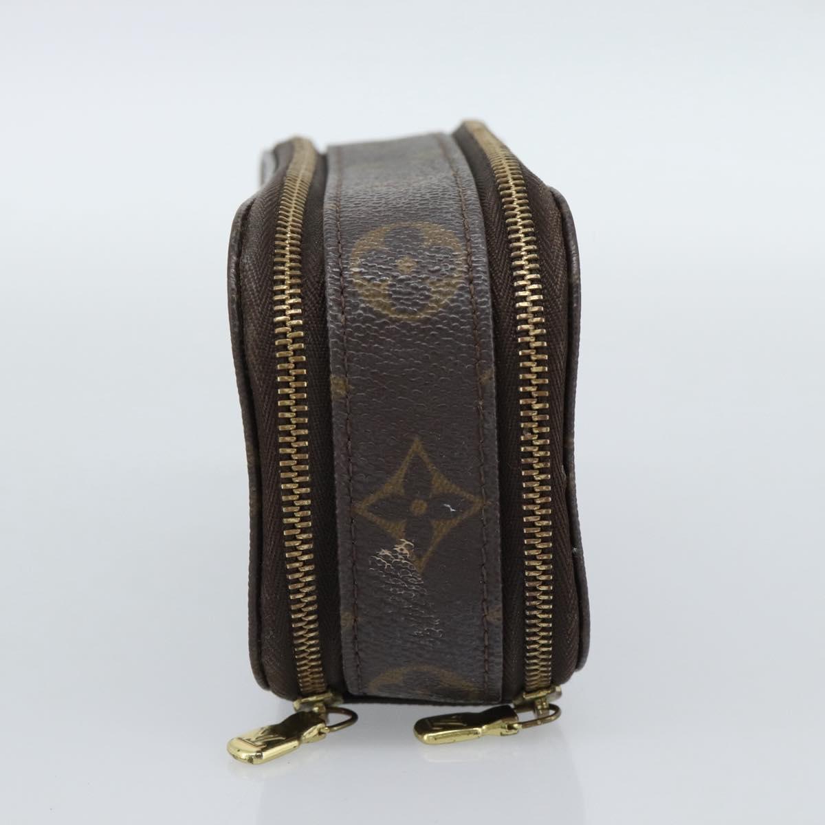LOUIS VUITTON Monogram Trousse Brush PM Cosmetic Pouch M47510 LV Auth 189220