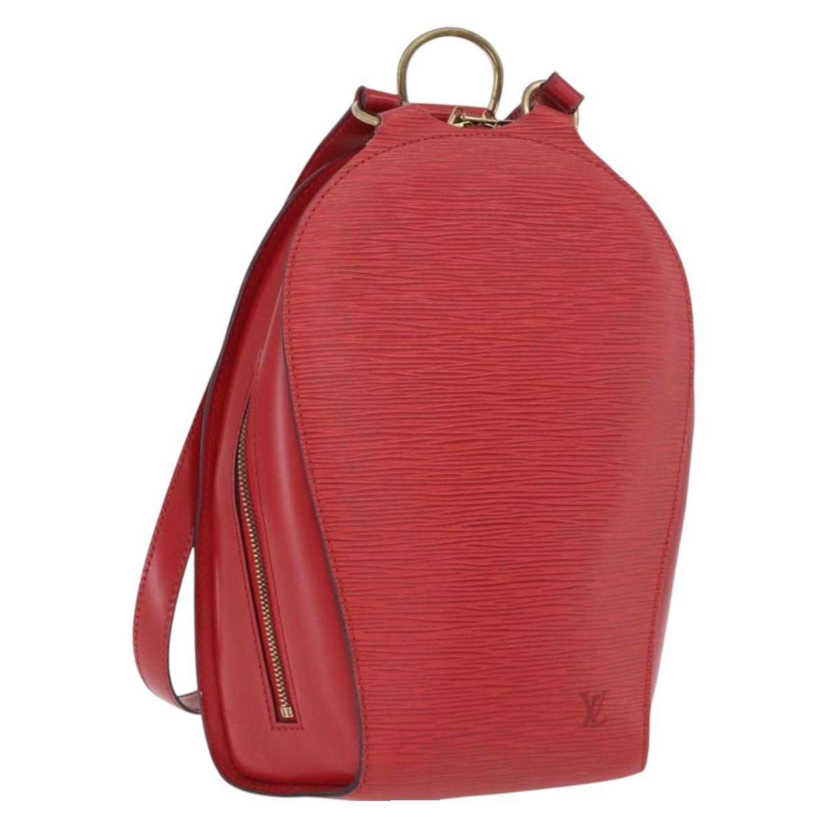 LOUIS VUITTON Epi Mabillon Backpack Castilian Red M52237 LV Auth 189221