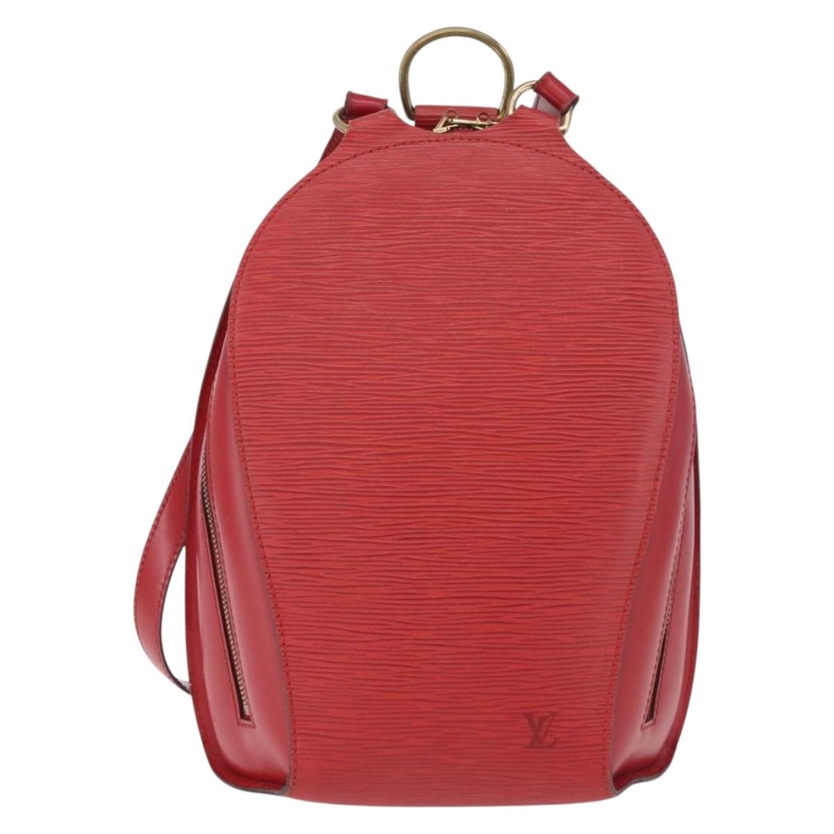 LOUIS VUITTON Epi Mabillon Backpack Castilian Red M52237 LV Auth 189221