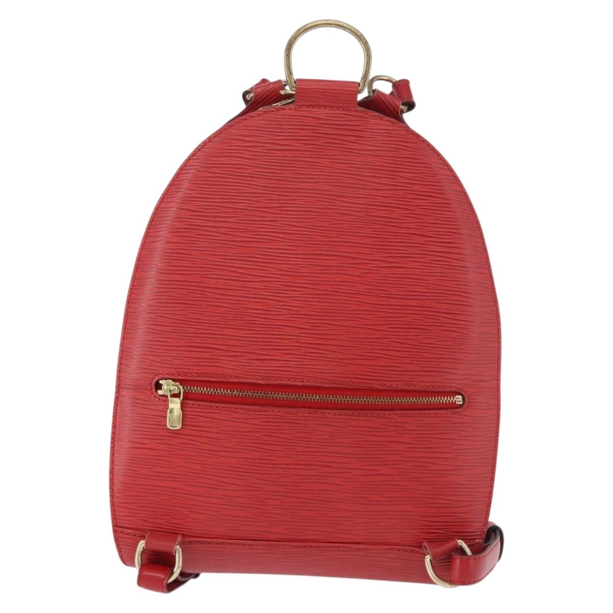 LOUIS VUITTON Epi Mabillon Backpack Castilian Red M52237 LV Auth 189221