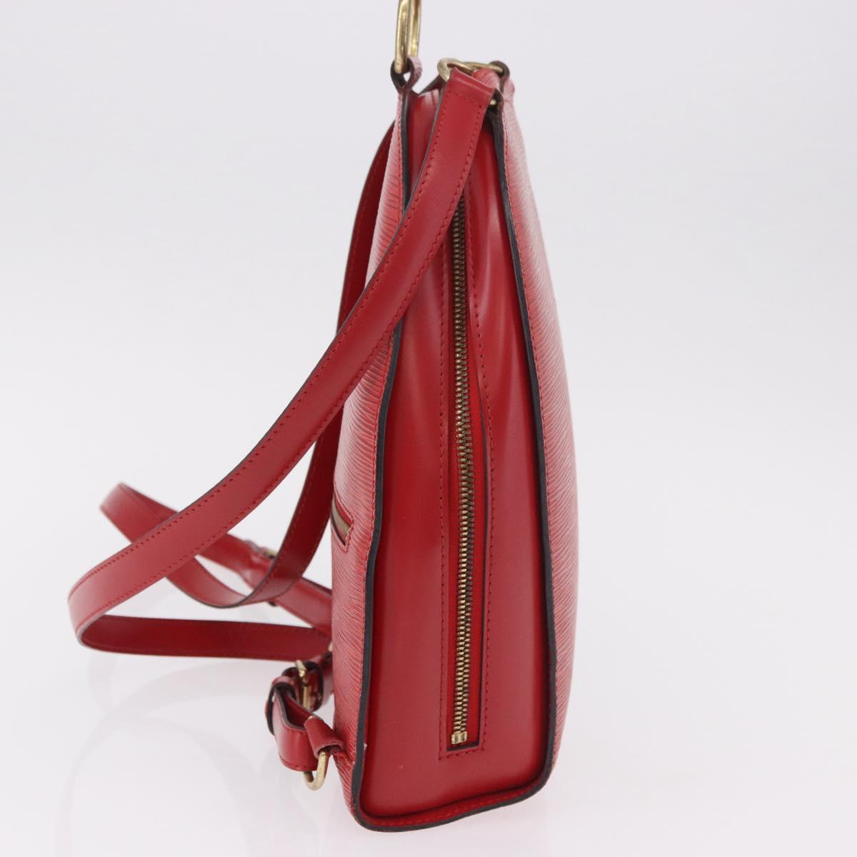 LOUIS VUITTON Epi Mabillon Backpack Castilian Red M52237 LV Auth 189221