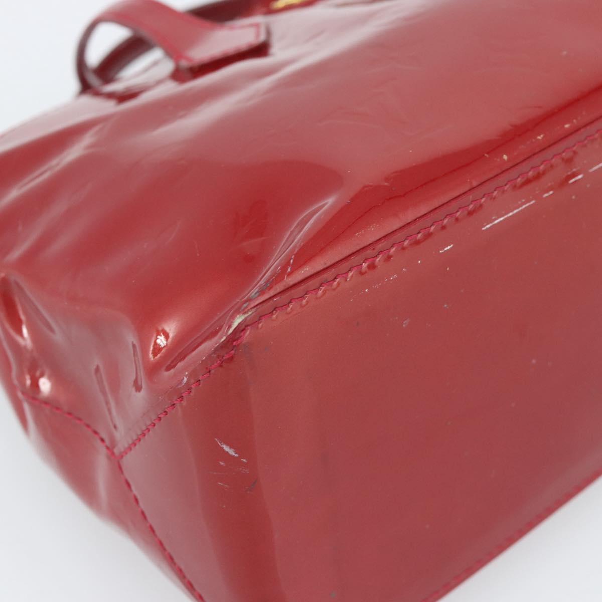 LOUIS VUITTON Monogram Vernis Wilshire PM Bag Pomme D'amour M93642 Auth 189225