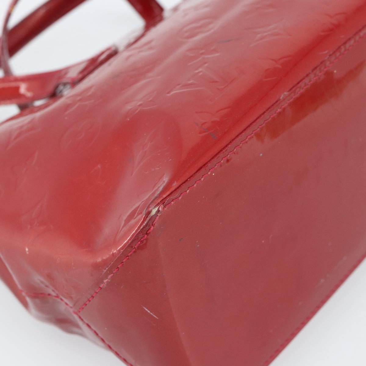 LOUIS VUITTON Monogram Vernis Wilshire PM Bag Pomme D'amour M93642 Auth 189225