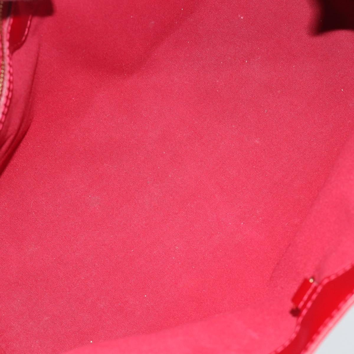LOUIS VUITTON Monogram Vernis Wilshire PM Bag Pomme D'amour M93642 Auth 189225