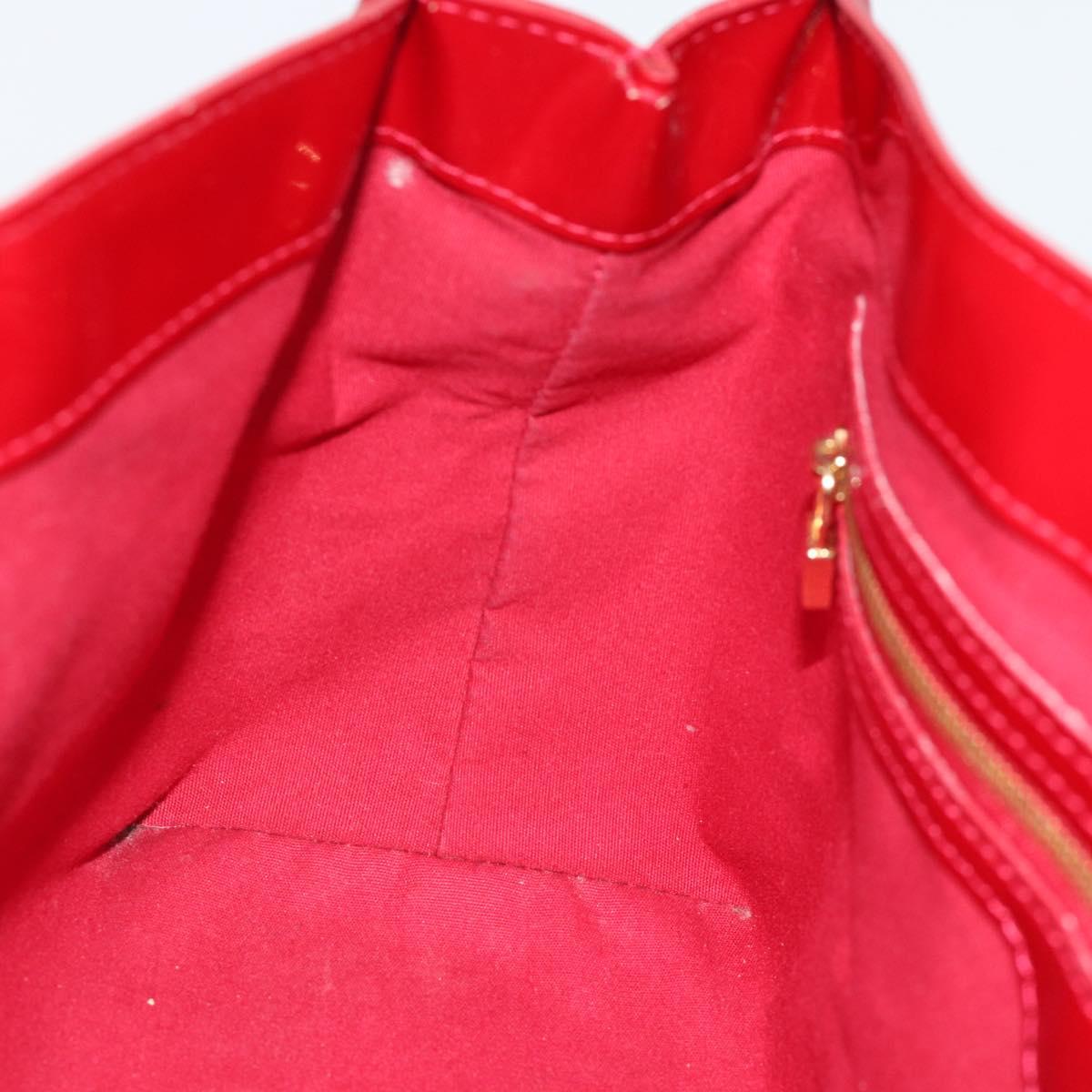 LOUIS VUITTON Monogram Vernis Wilshire PM Bag Pomme D'amour M93642 Auth 189225