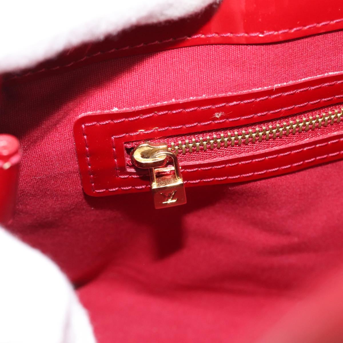 LOUIS VUITTON Monogram Vernis Wilshire PM Bag Pomme D'amour M93642 Auth 189225