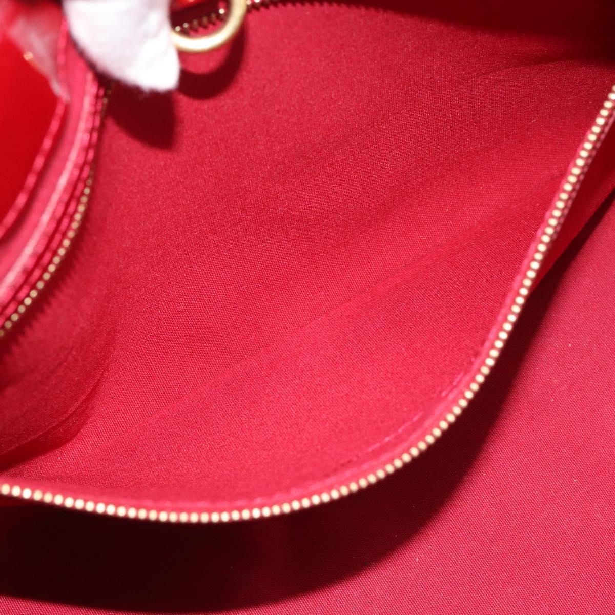 LOUIS VUITTON Monogram Vernis Wilshire PM Bag Pomme D'amour M93642 Auth 189225