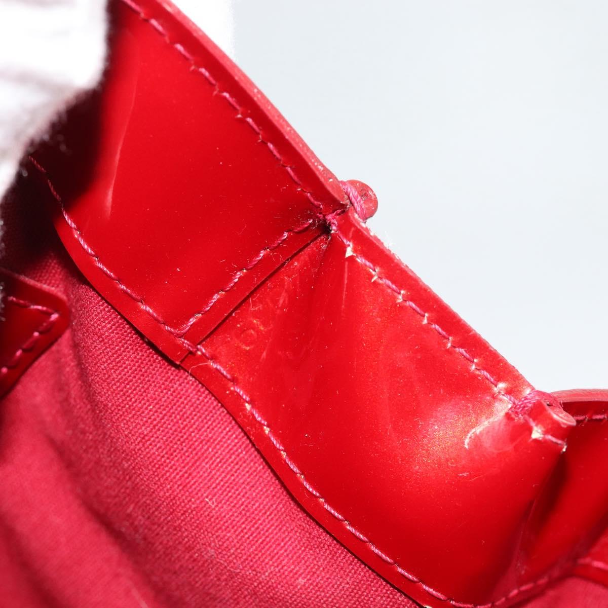 LOUIS VUITTON Monogram Vernis Wilshire PM Bag Pomme D'amour M93642 Auth 189225