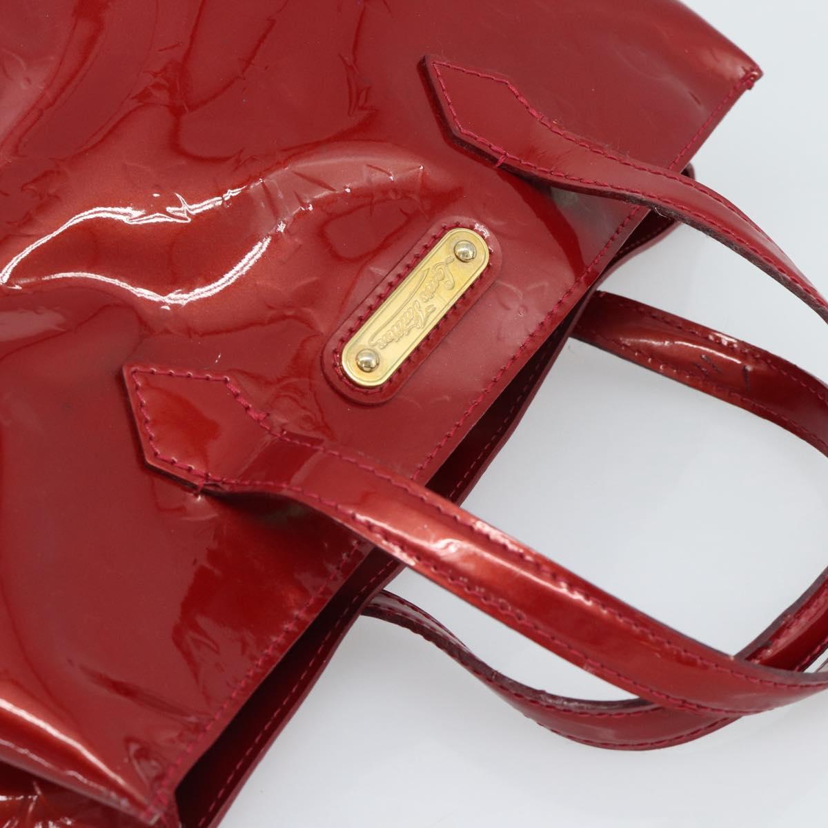 LOUIS VUITTON Monogram Vernis Wilshire PM Bag Pomme D'amour M93642 Auth 189225