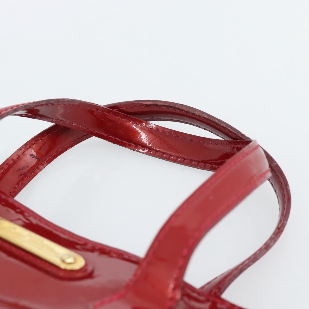 LOUIS VUITTON Monogram Vernis Wilshire PM Bag Pomme D'amour M93642 Auth 189225
