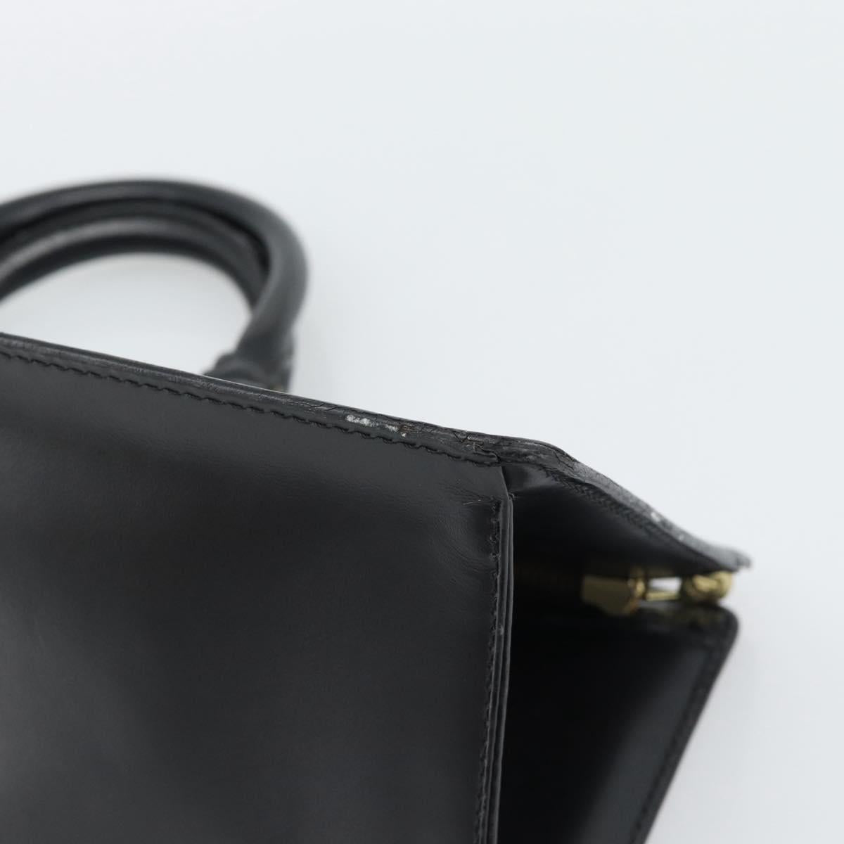 LOUIS VUITTON Epi Sac Tri-angle Hand Bag Black M52092 LV Auth 189228