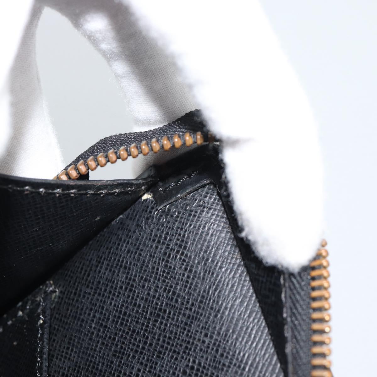 LOUIS VUITTON Epi Sac Tri-angle Hand Bag Black M52092 LV Auth 189228