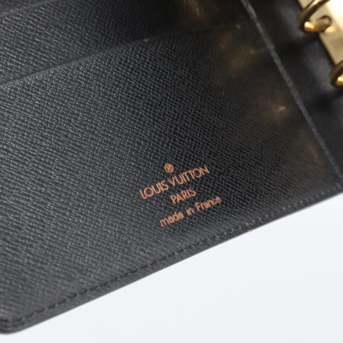 LOUIS VUITTON Epi Agenda MM Day Planner Cover Blue R20055 LV Auth 189229