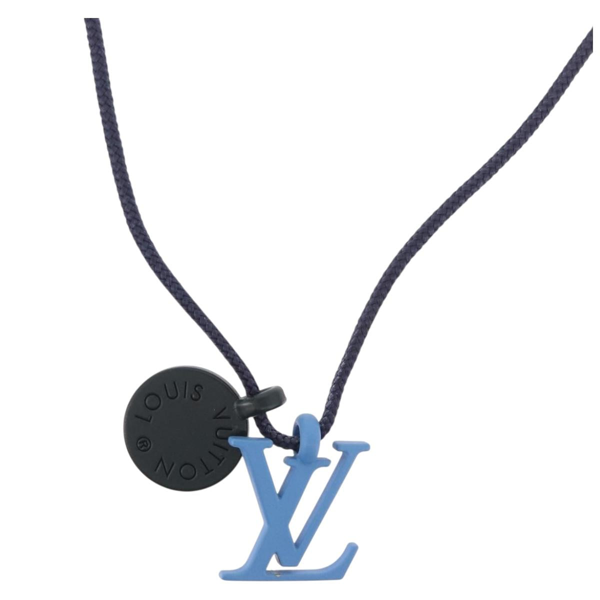 LOUIS VUITTON Metal Collier Charms On the Go Necklace Enamel M63648 Auth 189230V