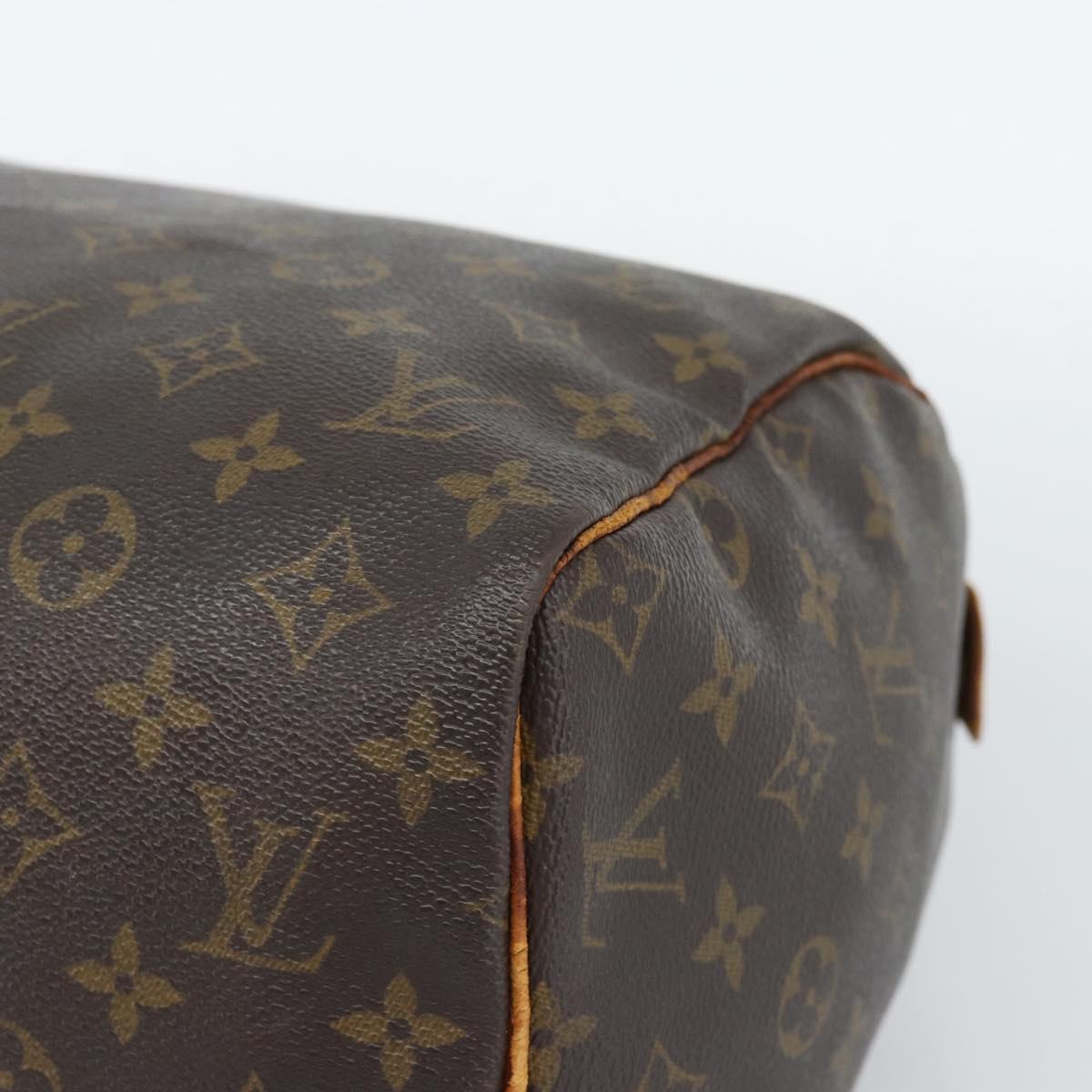 LOUIS VUITTON Monogram Speedy 30 Hand Bag M41526 LV Auth 189238