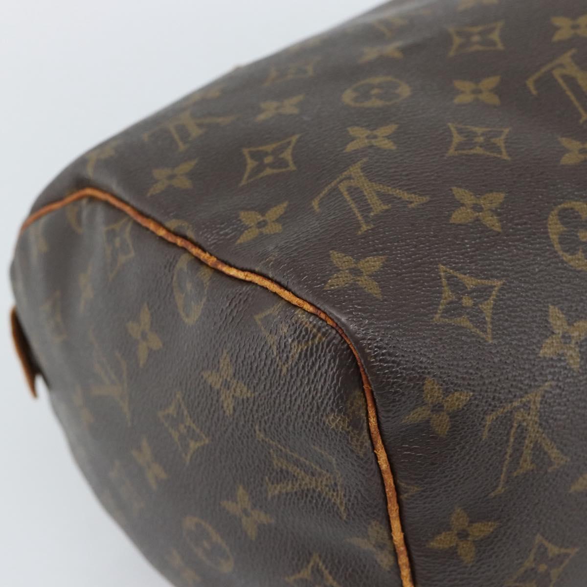 LOUIS VUITTON Monogram Speedy 30 Hand Bag M41526 LV Auth 189238