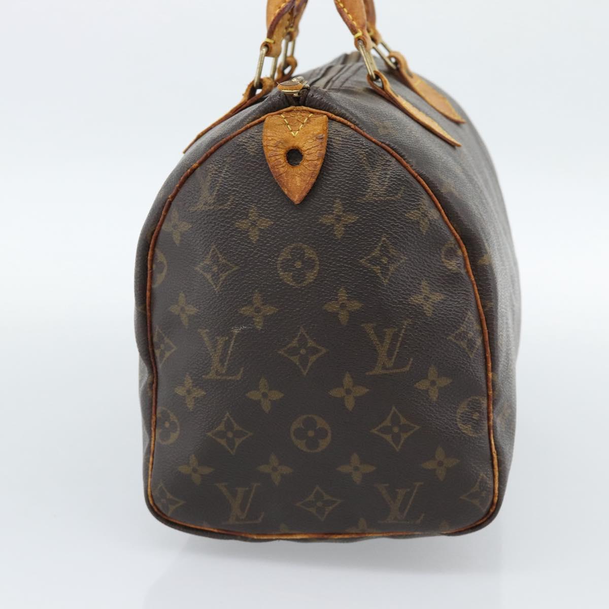 LOUIS VUITTON Monogram Speedy 30 Hand Bag M41526 LV Auth 189238