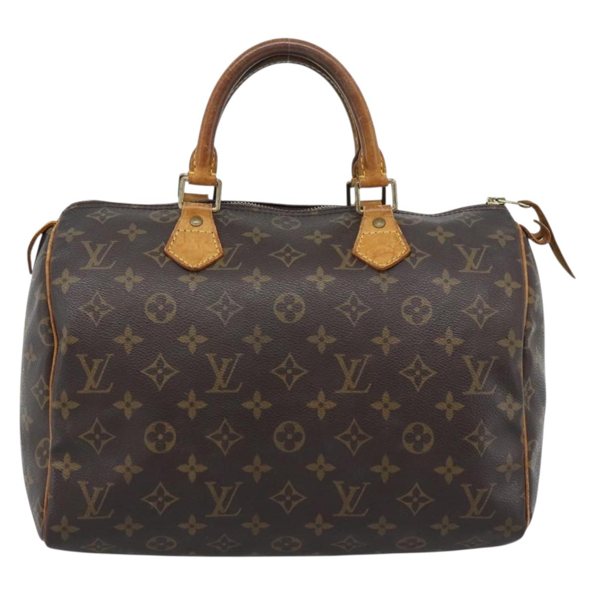 LOUIS VUITTON Monogram Speedy 30 Hand Bag M41526 LV Auth 189239