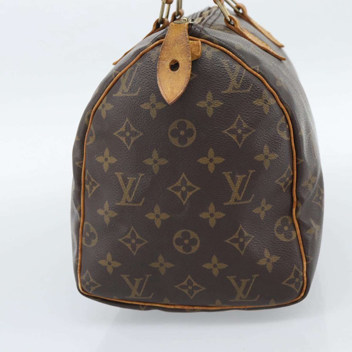 LOUIS VUITTON Monogram Speedy 30 Hand Bag M41526 LV Auth 189239