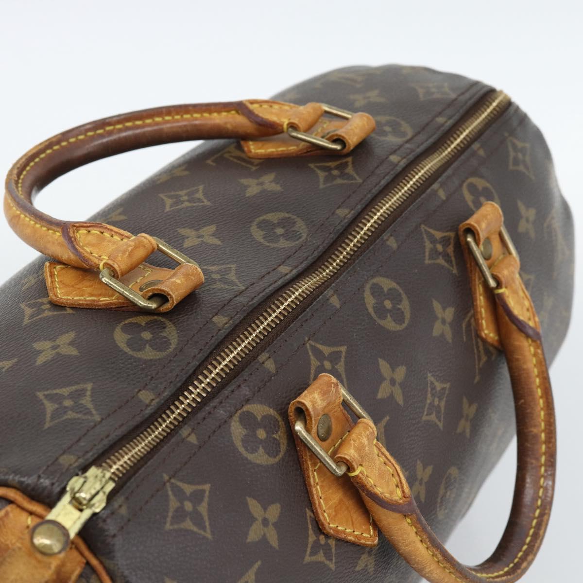 LOUIS VUITTON Monogram Speedy 30 Hand Bag M41526 LV Auth 189239