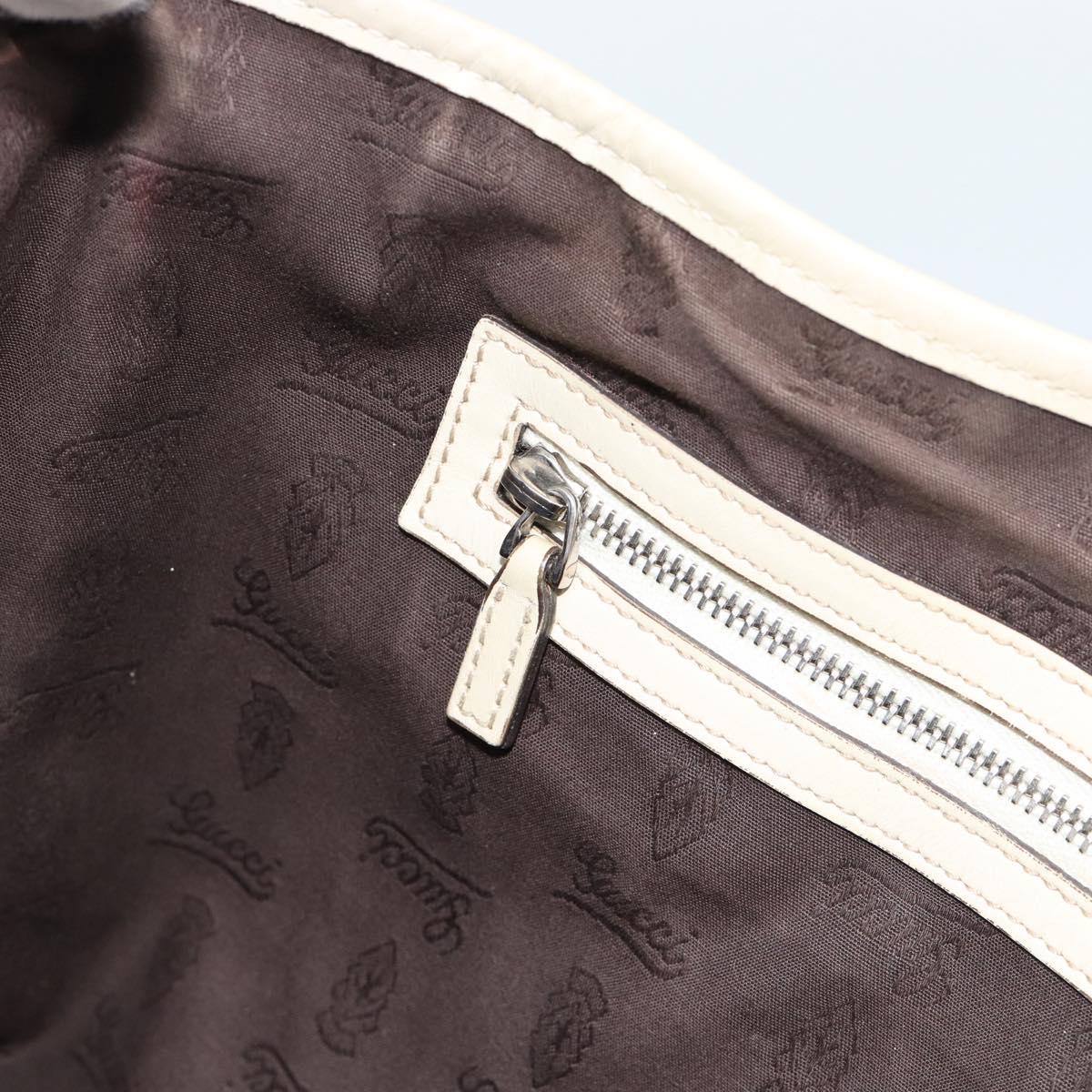 GUCCI GG Canvas Miss GG Tote Bag Beige Silver gold 232957 Auth 189245