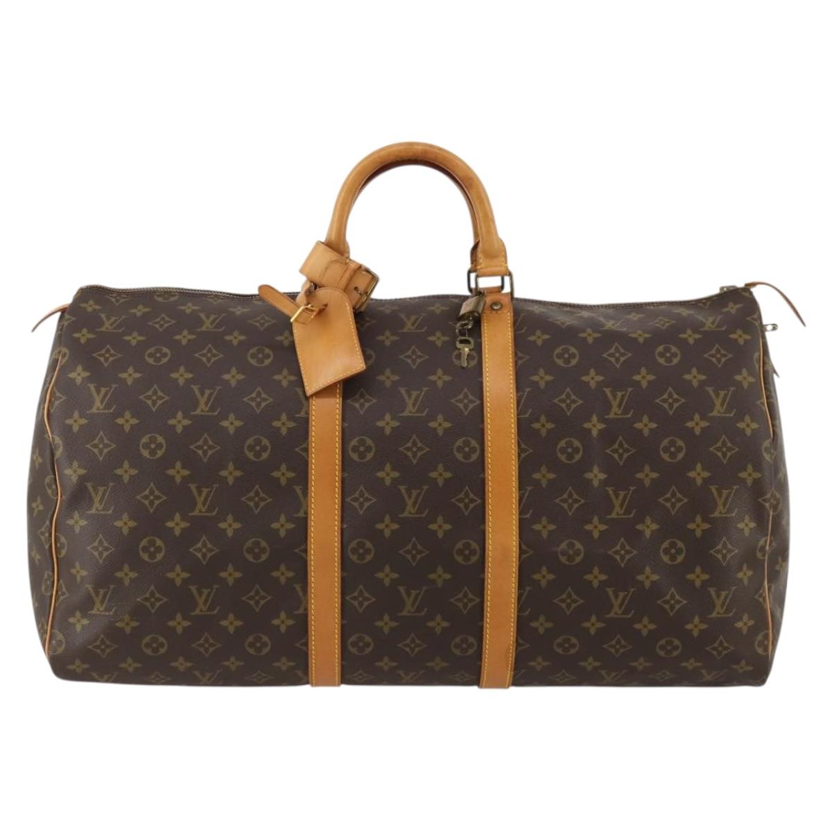 LOUIS VUITTON Monogram Keepall 55 Boston Bag Vintage M41424 LV Auth 189250