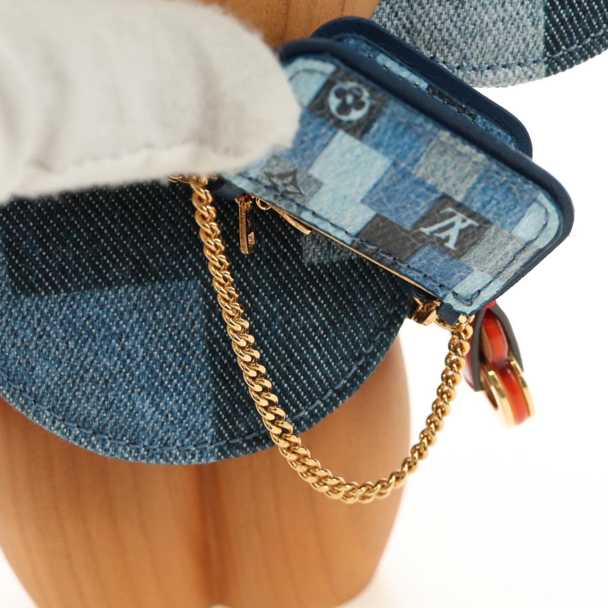 LOUIS VUITTON Monogram Denim Patchwork Vivienne Doll Blue GI0463 Auth 189263SM