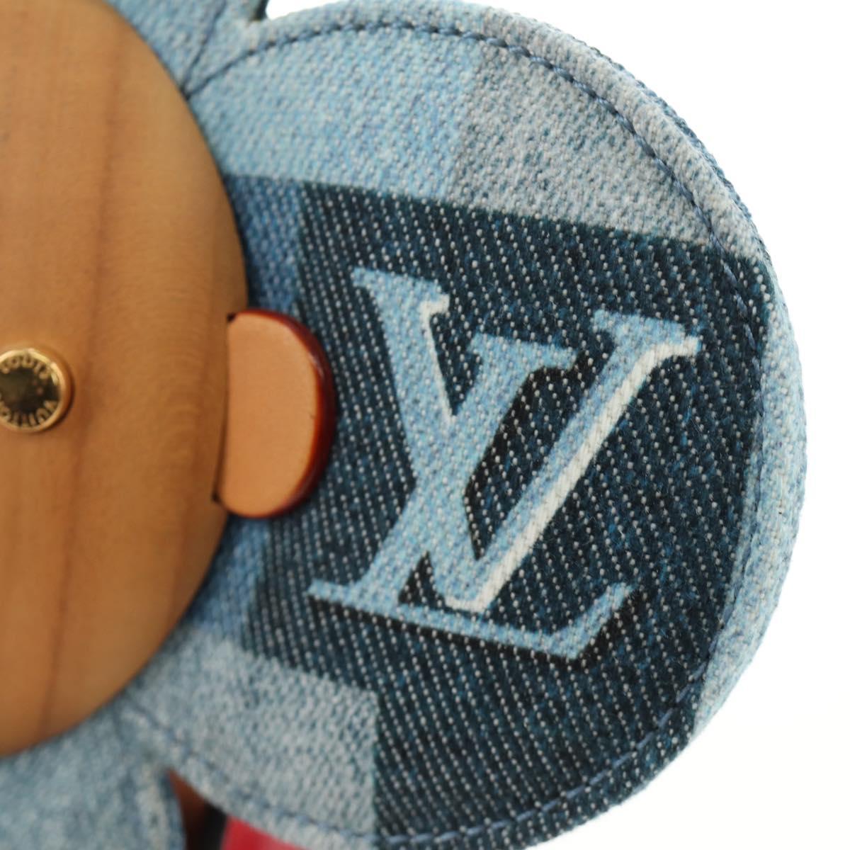 LOUIS VUITTON Monogram Denim Patchwork Vivienne Doll Blue GI0463 Auth 189263SM