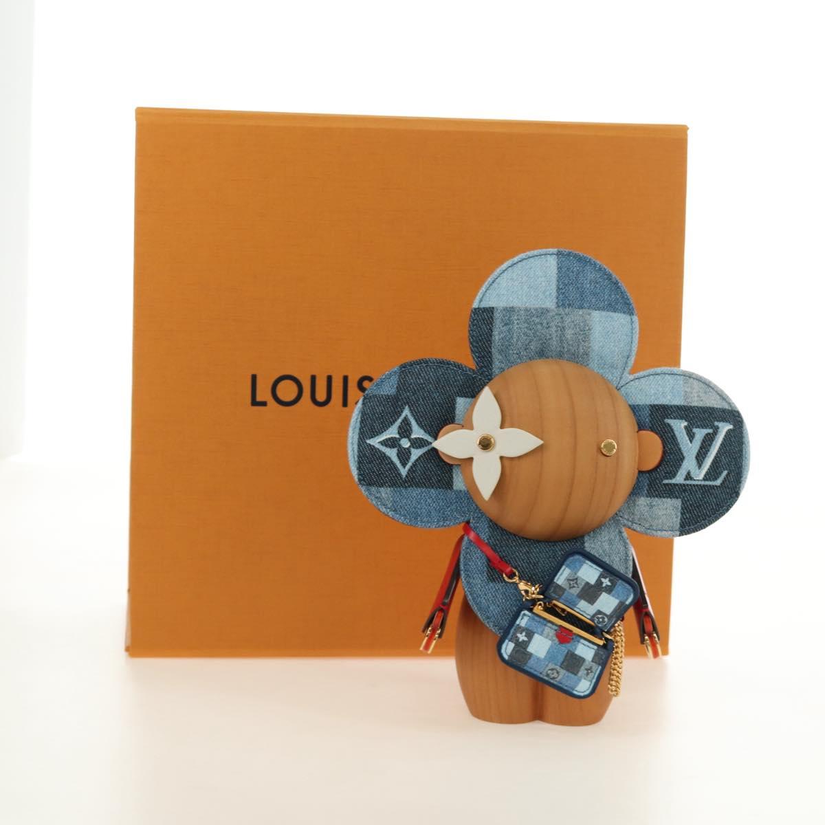 LOUIS VUITTON Monogram Denim Patchwork Vivienne Doll Blue GI0463 Auth 189263SM